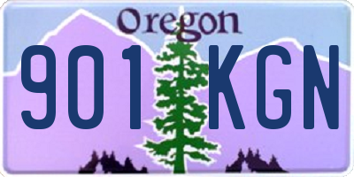 OR license plate 901KGN