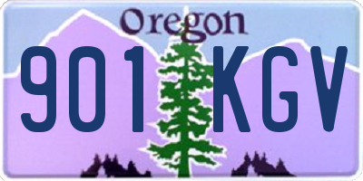 OR license plate 901KGV