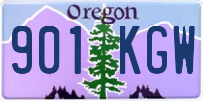OR license plate 901KGW