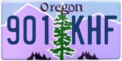 OR license plate 901KHF
