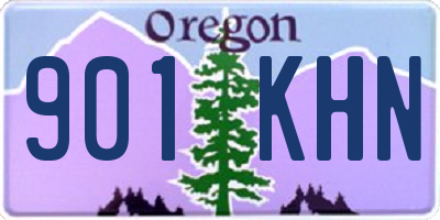 OR license plate 901KHN