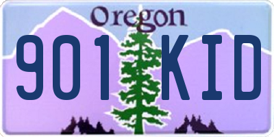 OR license plate 901KID