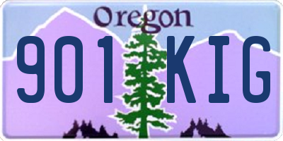 OR license plate 901KIG