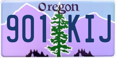 OR license plate 901KIJ