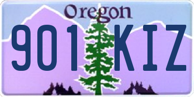 OR license plate 901KIZ