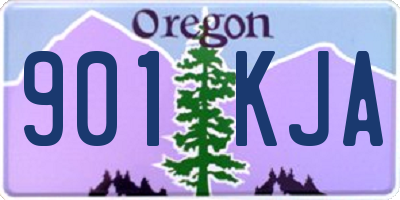 OR license plate 901KJA