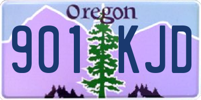 OR license plate 901KJD