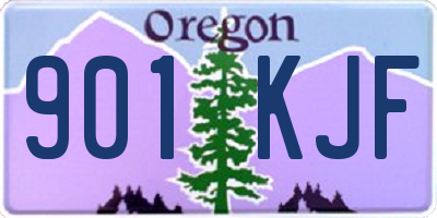 OR license plate 901KJF
