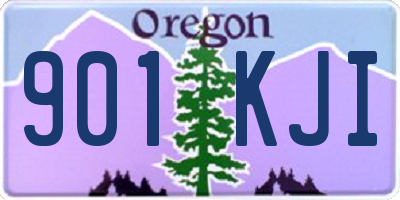 OR license plate 901KJI