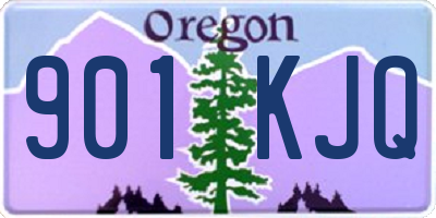 OR license plate 901KJQ