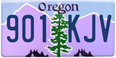 OR license plate 901KJV