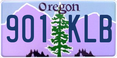 OR license plate 901KLB