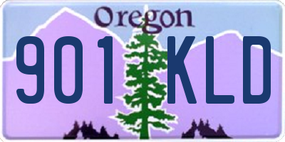 OR license plate 901KLD