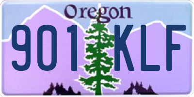 OR license plate 901KLF