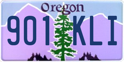 OR license plate 901KLI
