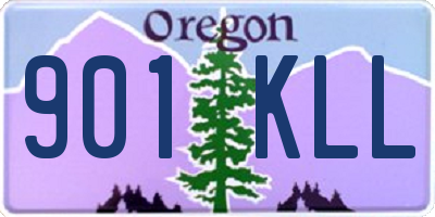 OR license plate 901KLL