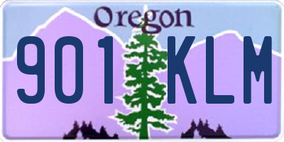OR license plate 901KLM