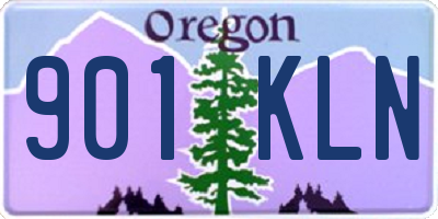 OR license plate 901KLN