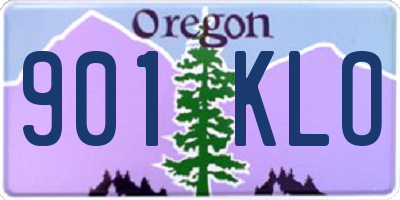 OR license plate 901KLO