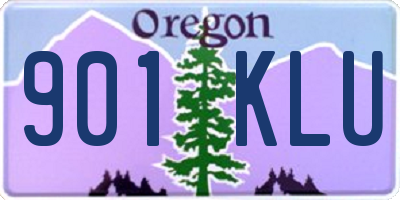 OR license plate 901KLU