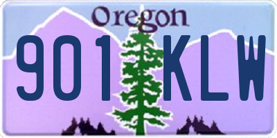 OR license plate 901KLW