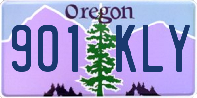 OR license plate 901KLY