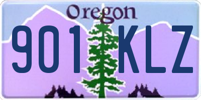 OR license plate 901KLZ