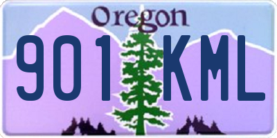 OR license plate 901KML