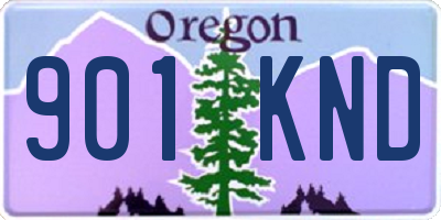 OR license plate 901KND