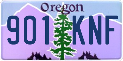 OR license plate 901KNF