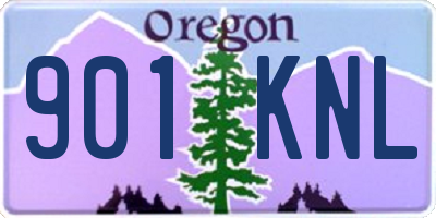 OR license plate 901KNL