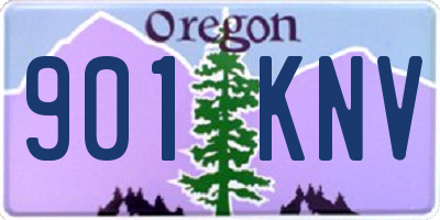 OR license plate 901KNV