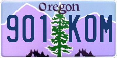 OR license plate 901KOM
