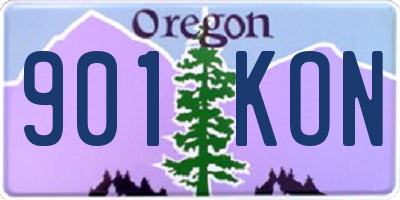 OR license plate 901KON
