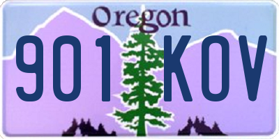 OR license plate 901KOV