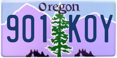 OR license plate 901KOY