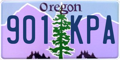 OR license plate 901KPA