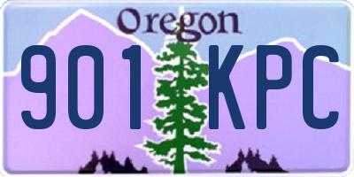 OR license plate 901KPC