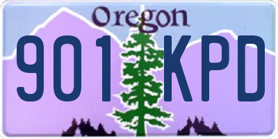 OR license plate 901KPD
