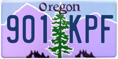 OR license plate 901KPF