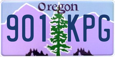 OR license plate 901KPG