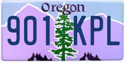 OR license plate 901KPL