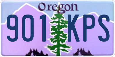 OR license plate 901KPS