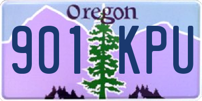 OR license plate 901KPU