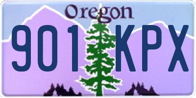OR license plate 901KPX