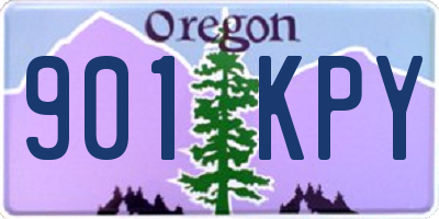 OR license plate 901KPY