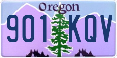OR license plate 901KQV