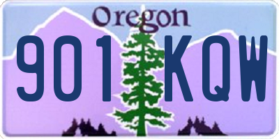OR license plate 901KQW