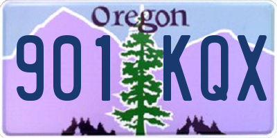 OR license plate 901KQX