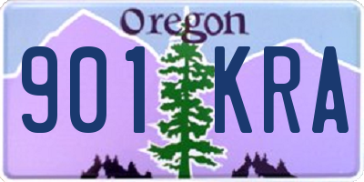 OR license plate 901KRA